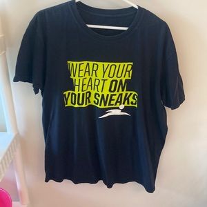 Black Sz XL Finish Line T-shirt